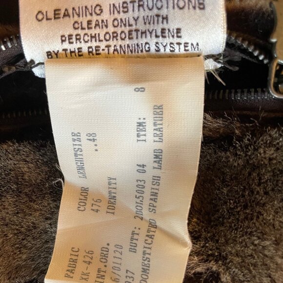 Longhi Brown Leather Jacket (Size 48) - Picture 10 of 10